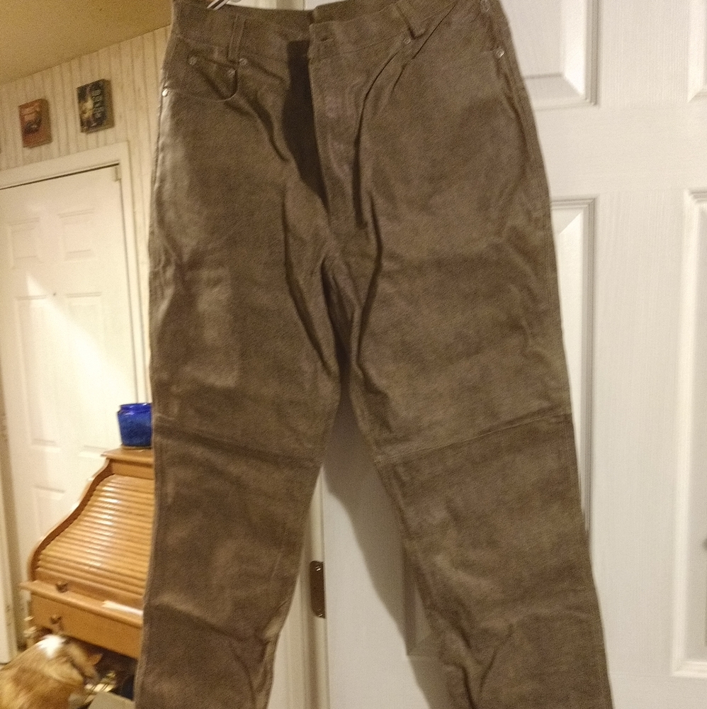 New York and Co Leather pants NWOT 16T